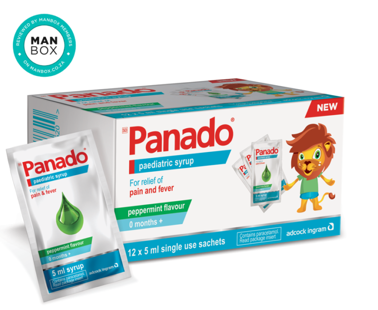 Panado® Paediatric Syrup 5 ml sachets MANBOX